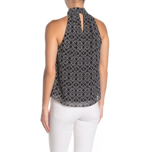 Joie Leikyn B Printed Silk Sleeveless Halter Top - Picture 2 of 2